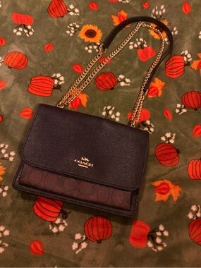 COACH Klare Black and Brown Crossbody